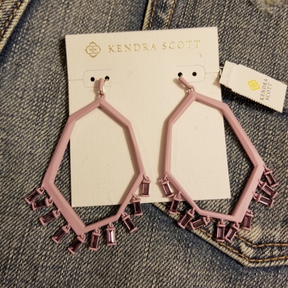Kendra Scott Jewelry - NWT Kendra Scott Thomas earrings lilac matte